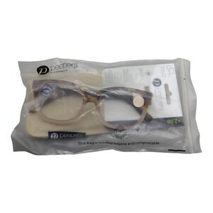 Peepers Blue Light Filtering Reading Glasses Tortoise Tan +2.00 Strength